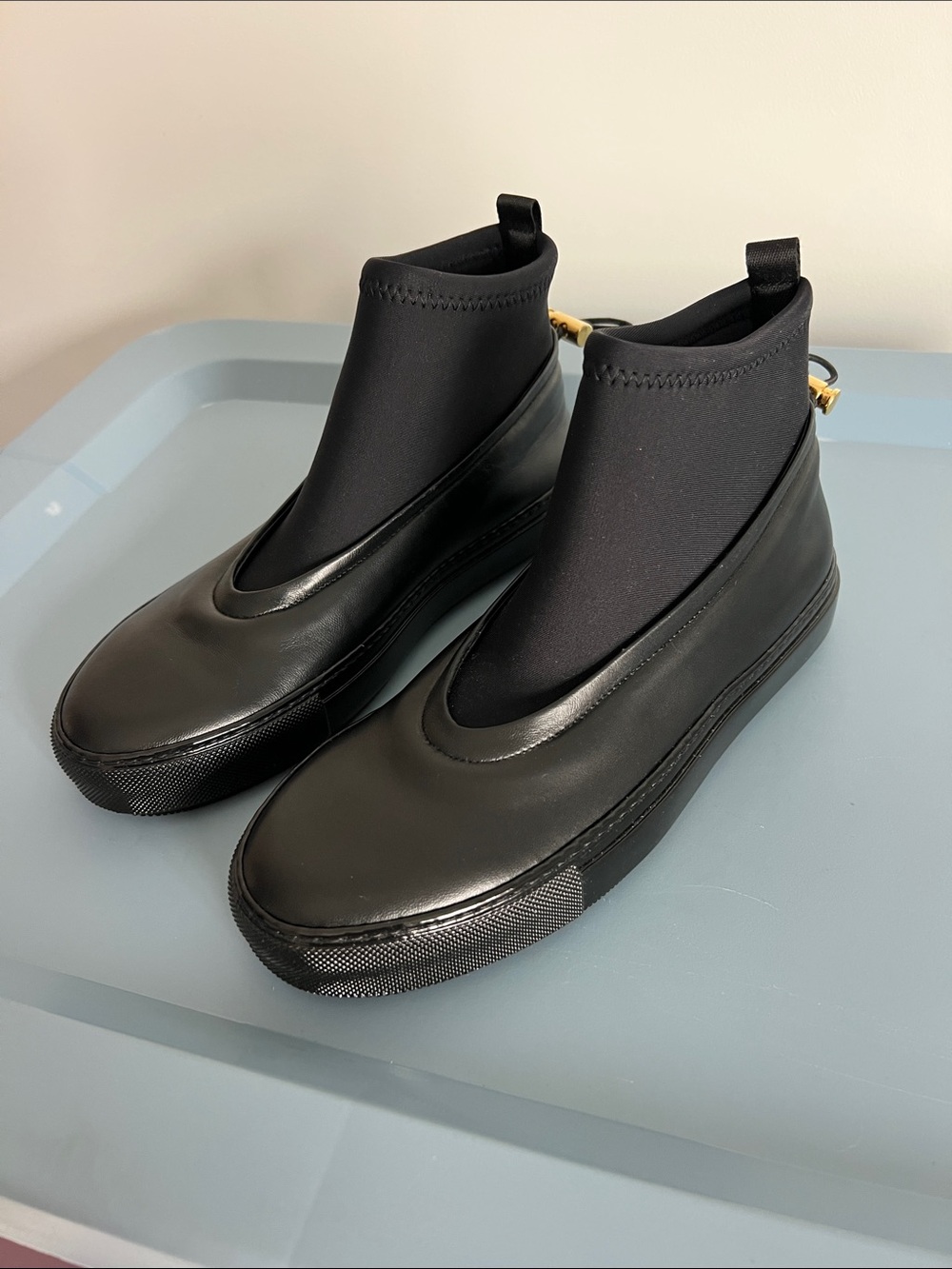 MARNI neoprene black booties ankle boots 36